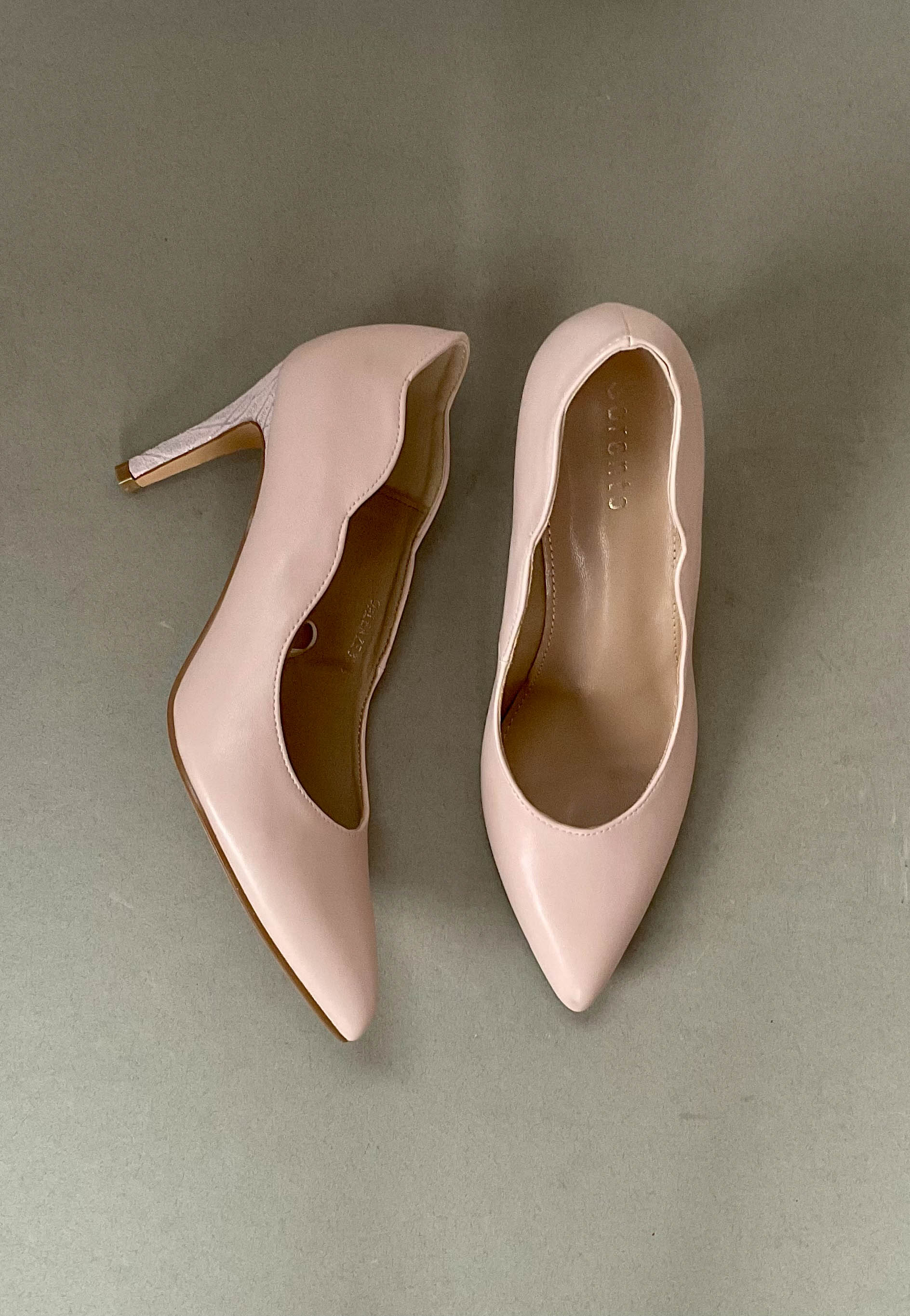 pink low heels