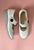 G comfort white leather shoes