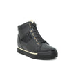 Una Healy black wedge boots