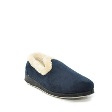 Load image into Gallery viewer, Padders navy slippers