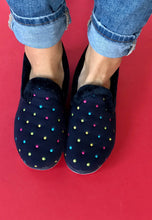 Load image into Gallery viewer, womens slippers navy