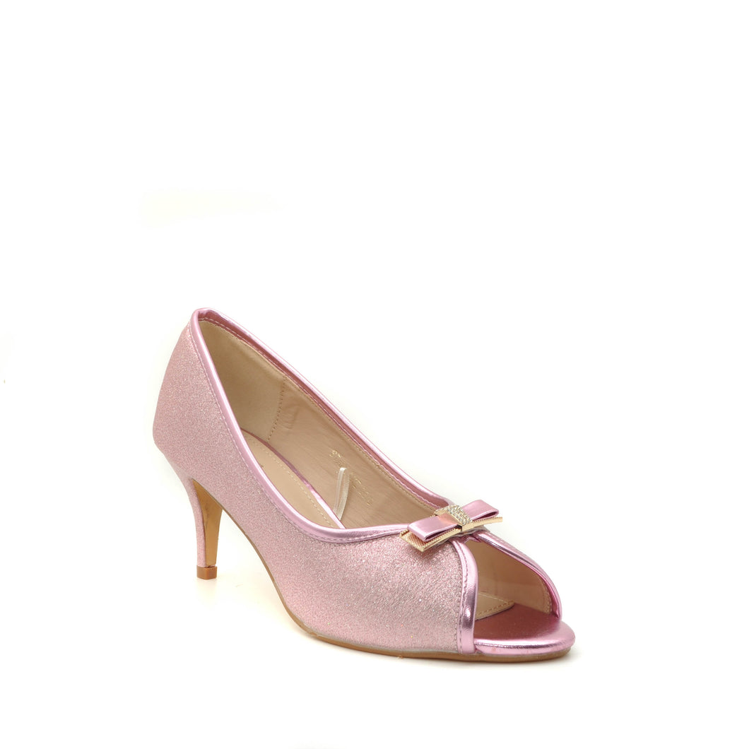 sorento pink low heel shoes