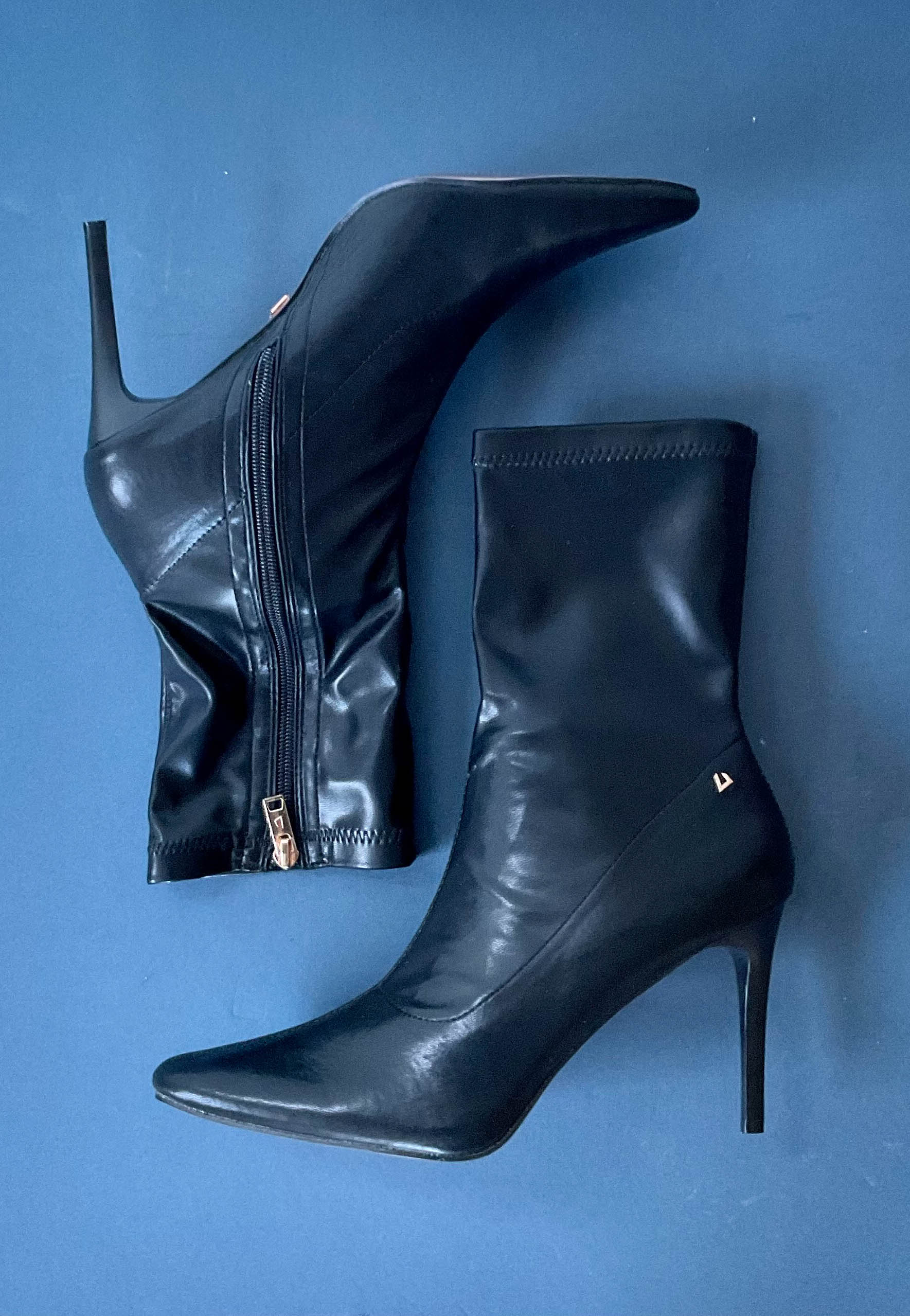 Una healy black high heel boots