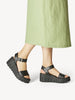 tamaris black chunky sandals